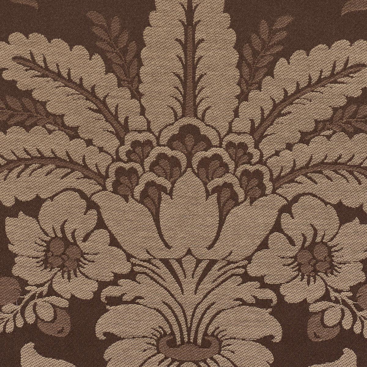 Schumacher Kennedy Damask Brown Fabric
