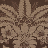 Schumacher Kennedy Damask Brown Fabric