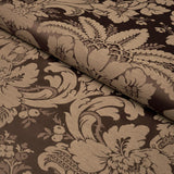 Schumacher Kennedy Damask Brown Fabric