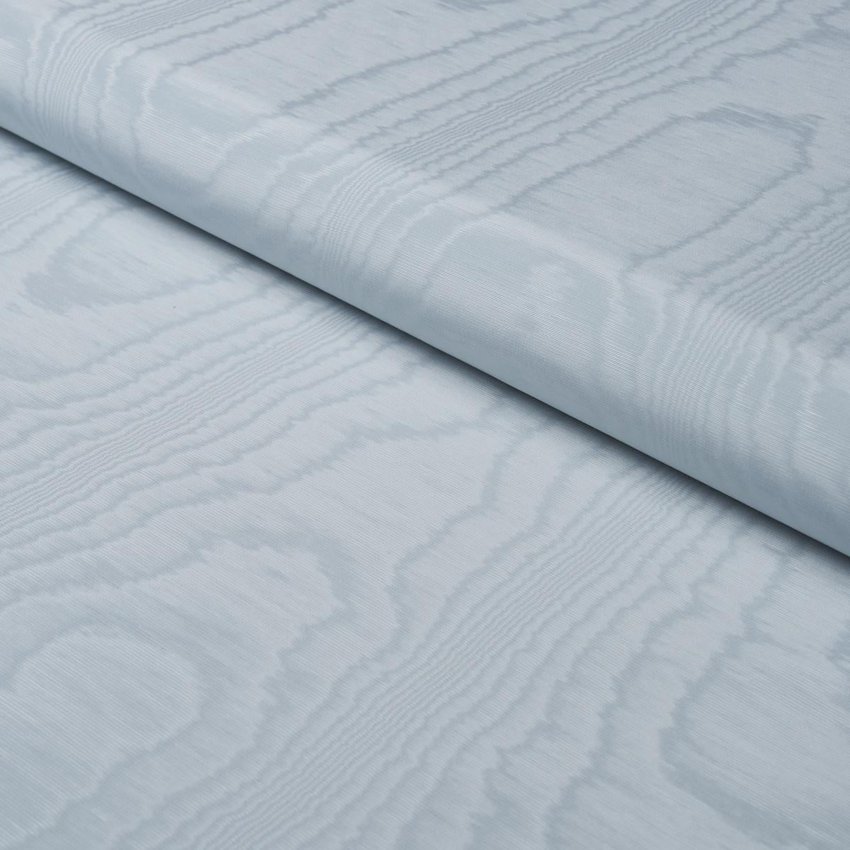 Schumacher Washington Moiré Robin'S Egg Fabric
