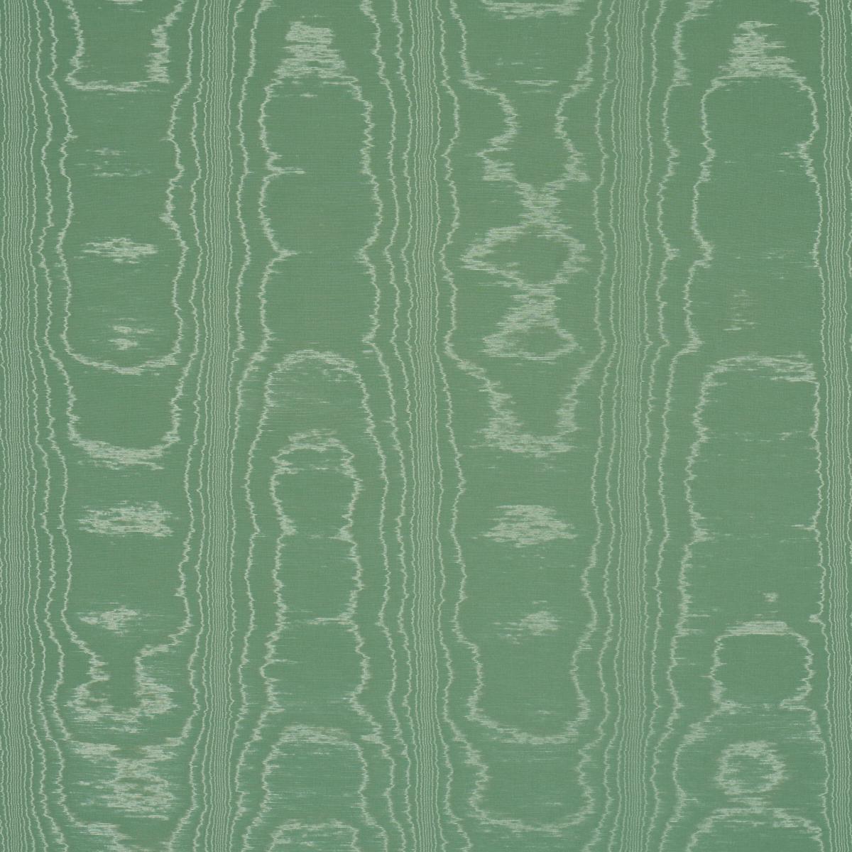 Schumacher Washington Moiré Green Fabric