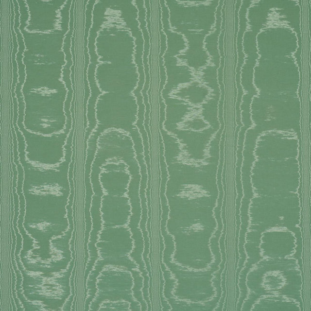 Schumacher Washington Moiré Green Fabric