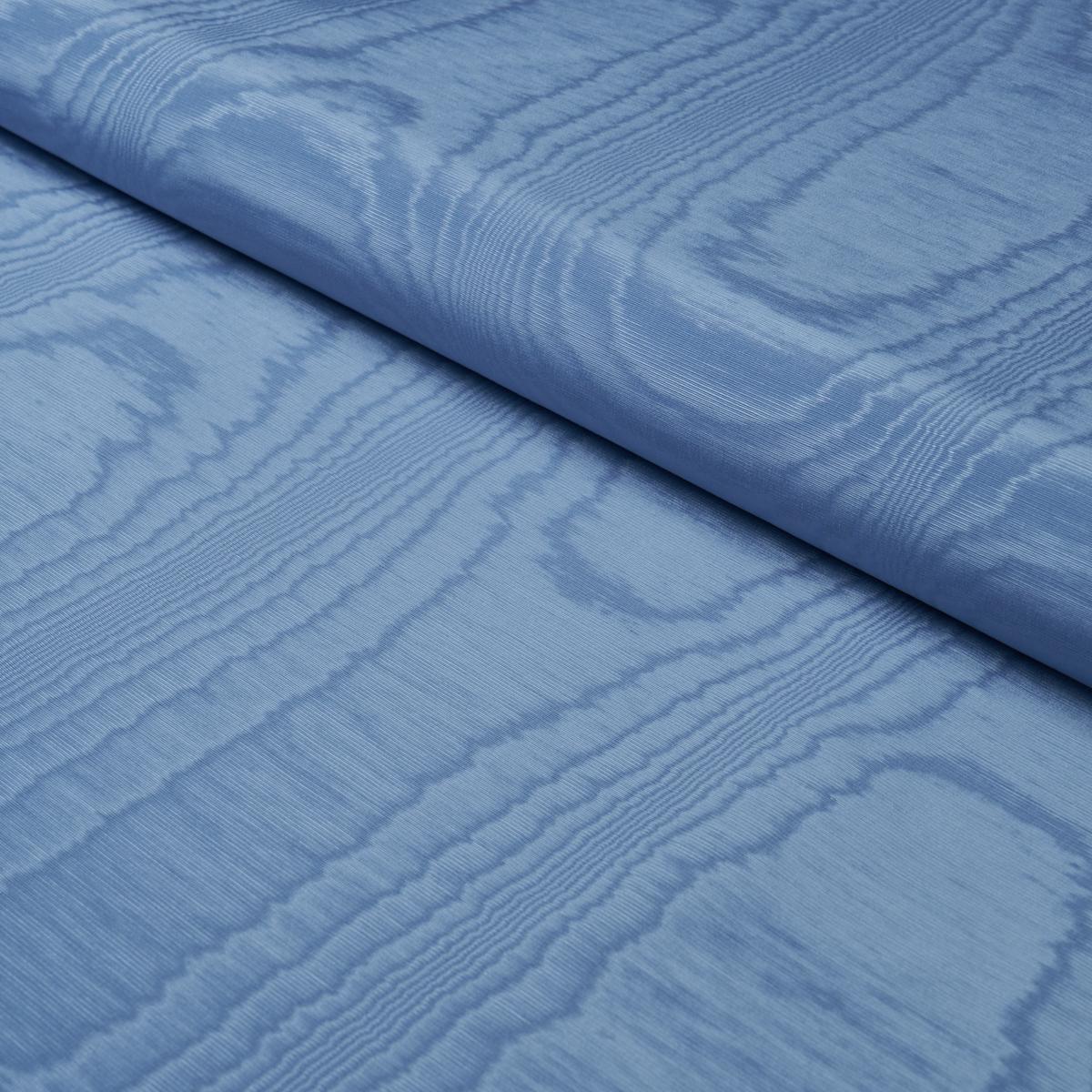 Schumacher Washington Moiré Cobalt Fabric