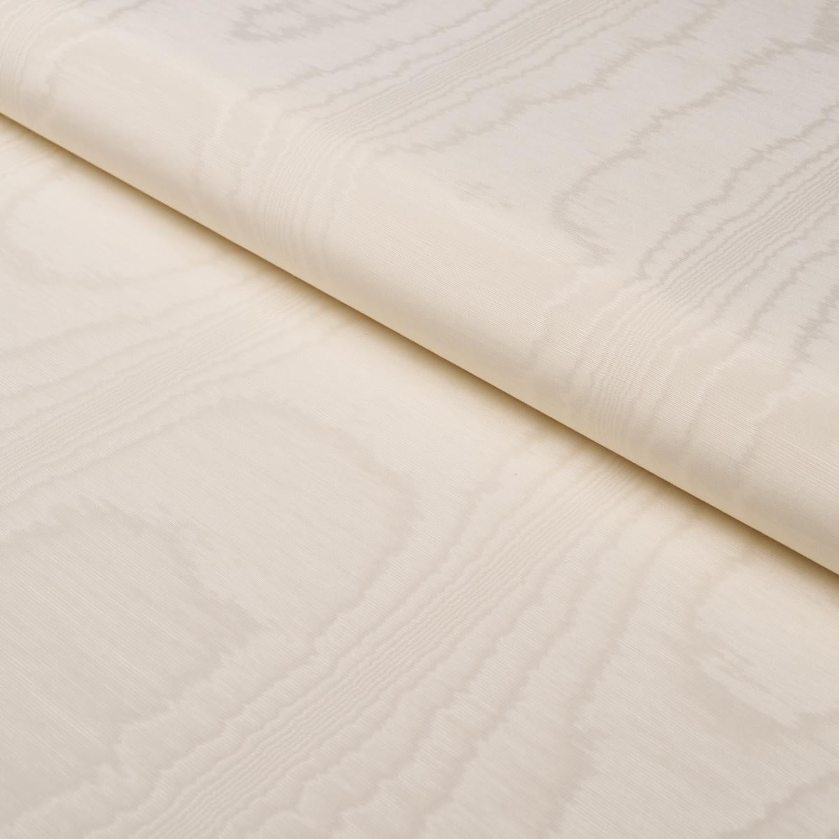 Schumacher Washington Moiré Ivory Fabric