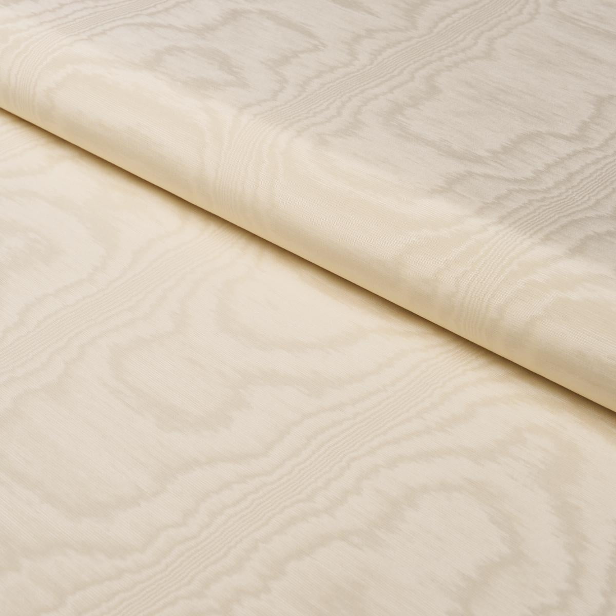 Schumacher Washington Moiré Vanilla Fabric