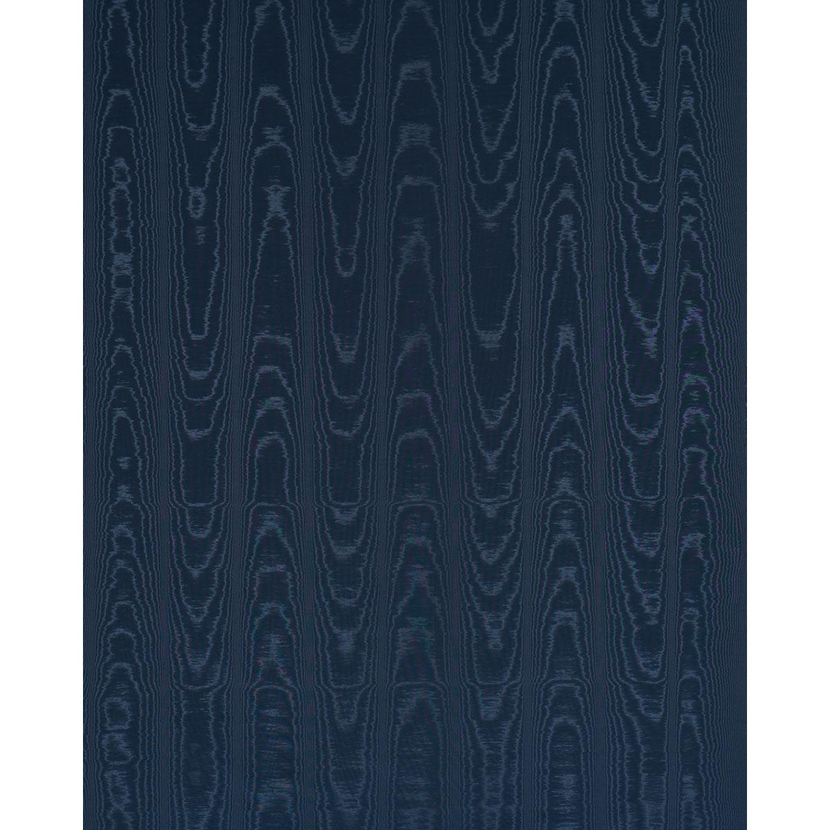 Schumacher Washington Moiré Navy Fabric