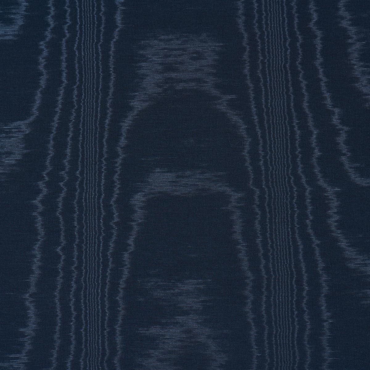 Schumacher Washington Moiré Navy Fabric