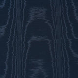 Schumacher Washington Moiré Navy Fabric