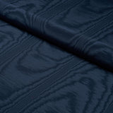Schumacher Washington Moiré Navy Fabric