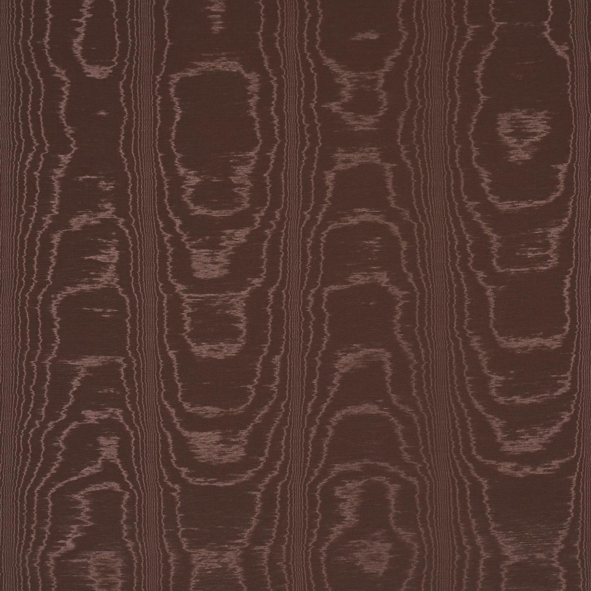 Schumacher Washington Moiré Brown Fabric