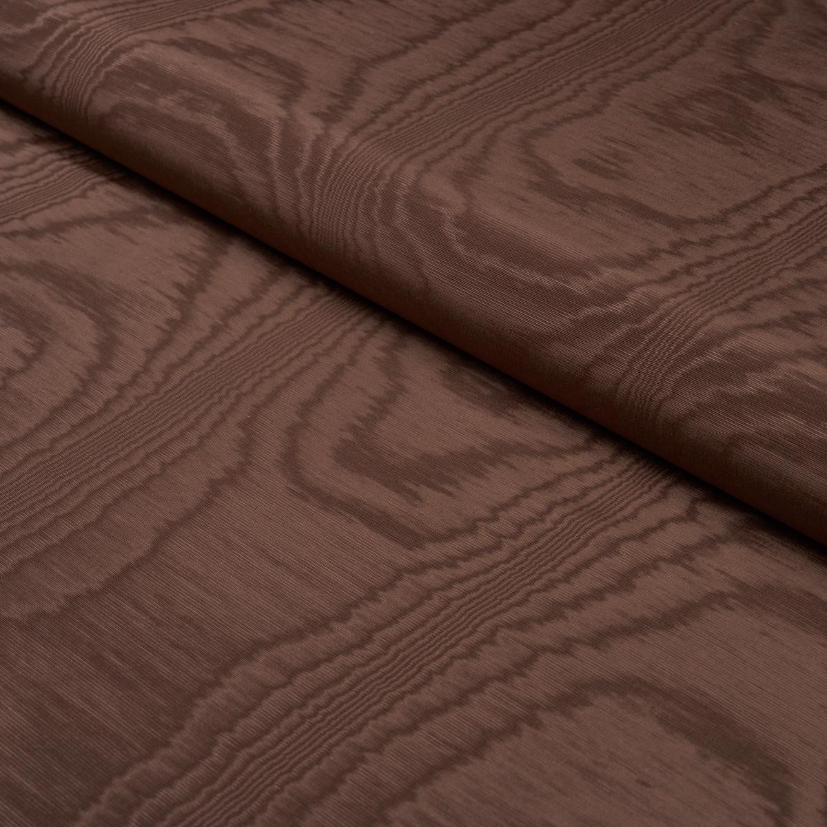 Schumacher Washington Moiré Brown Fabric