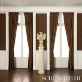 Schumacher Washington Moiré Brown Fabric