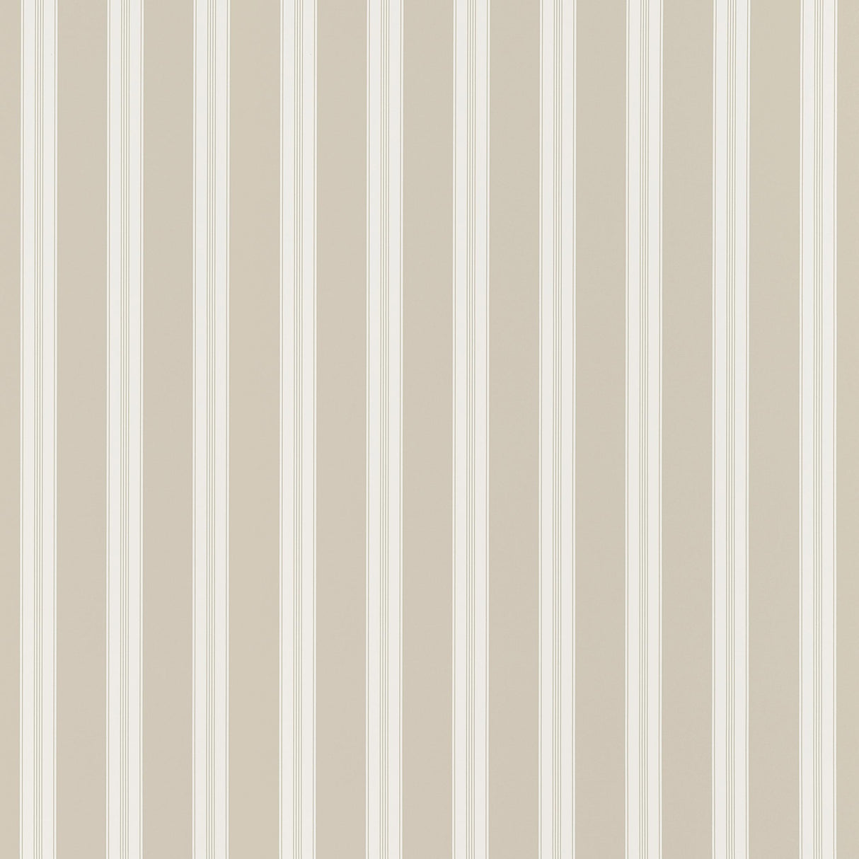 Anna French Payton Stripe Beige Wallpaper