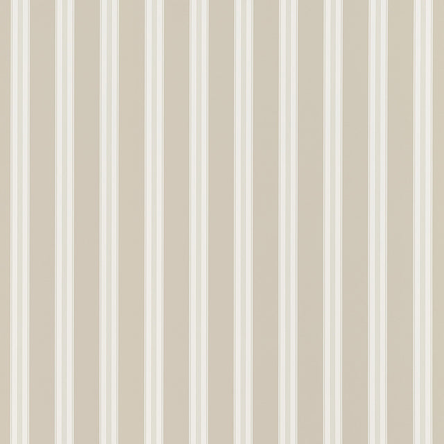 Anna French Payton Stripe Beige Wallpaper
