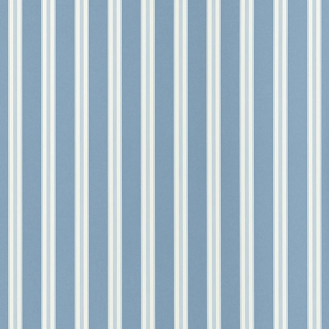 Anna French Payton Stripe Blue Wallpaper