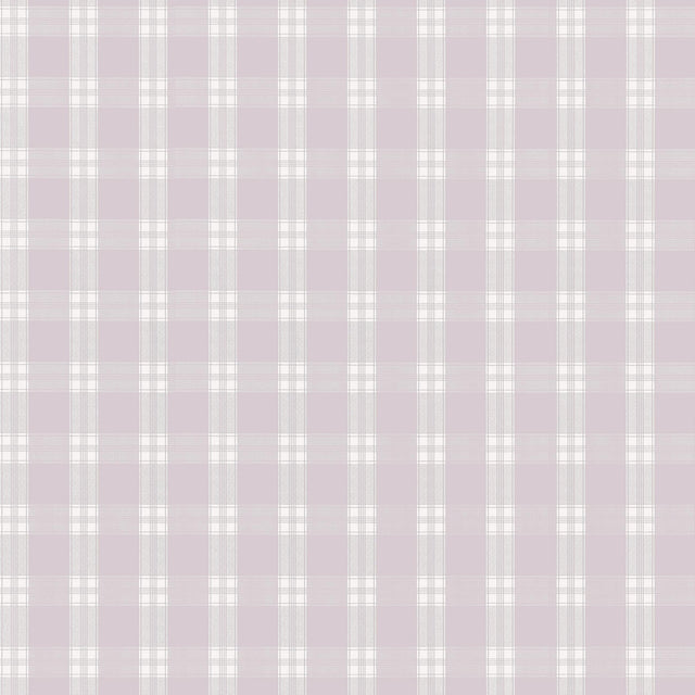 Anna French Payton Check Lavender Wallpaper