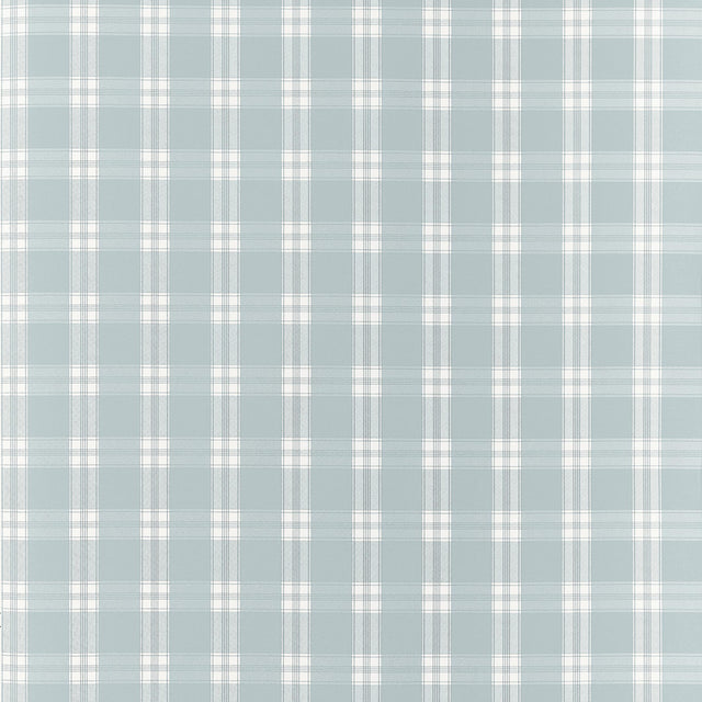 Anna French Payton Check Spa Blue Wallpaper