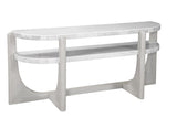 Bassett Driftwood/ White marble Gavin Console