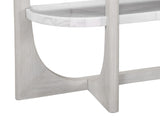 Bassett Driftwood/ White marble Gavin Console