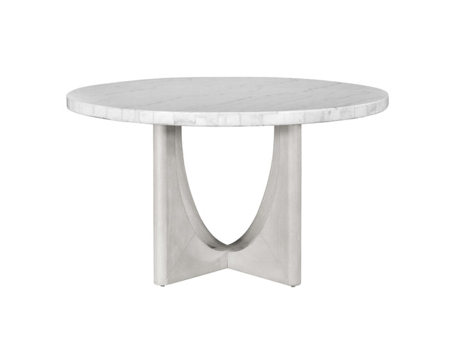 Bassett Driftwood & White Marble Gavin Dining Table