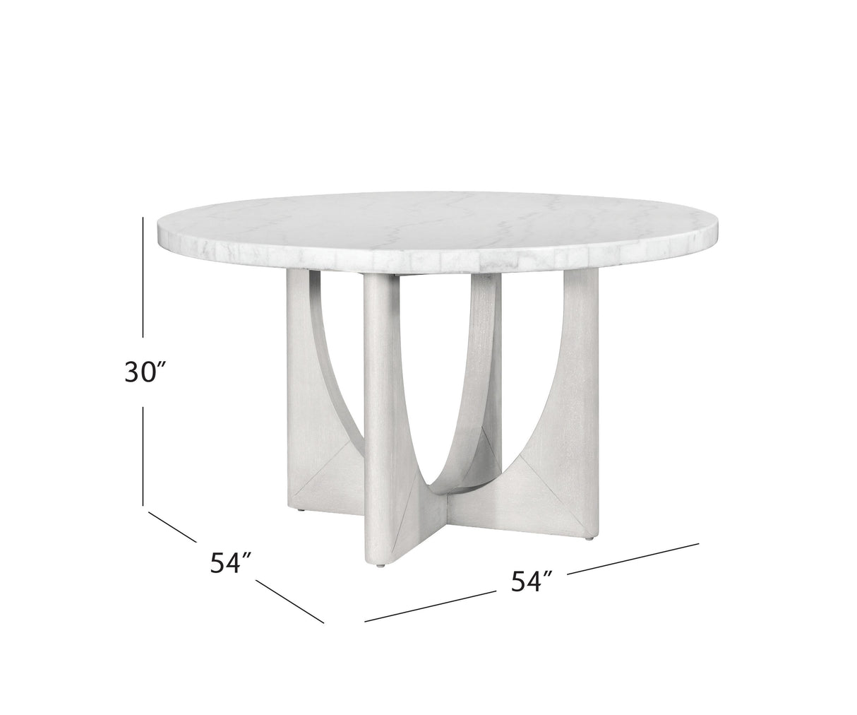 Bassett White Gavin Dining Table