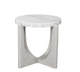 Bassett Driftwood/ White marble Gavin End Table