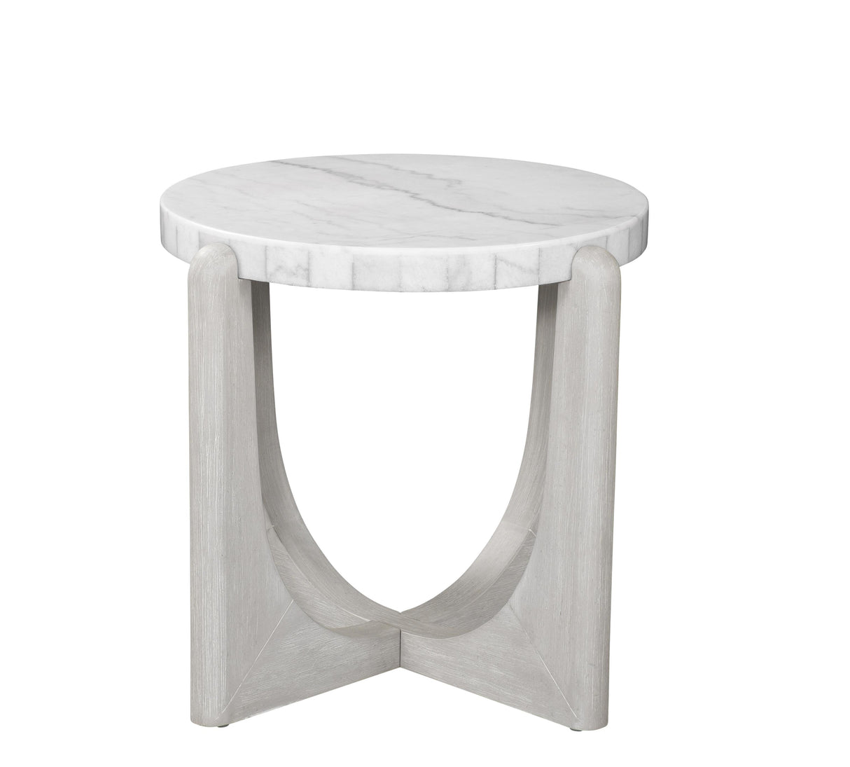 Bassett Driftwood/ White marble Gavin End Table