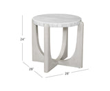Bassett White Gavin End Table