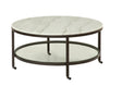Bassett White Whitman Round Cocktail Table