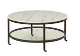 Bassett White Whitman Round Cocktail Table