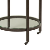 Bassett White Whitman Round End Table