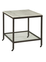 Bassett White Whitman Square End Table