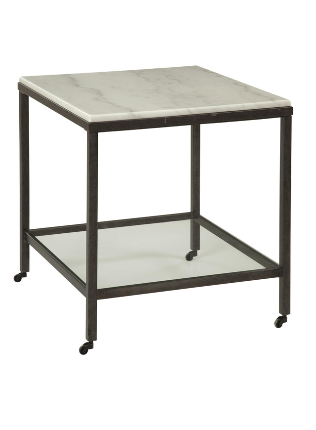 Bassett White Whitman Square End Table