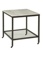 Bassett White Whitman Square End Table