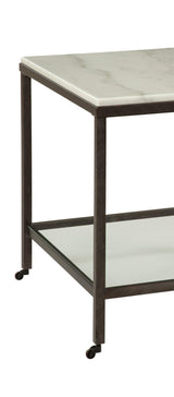 Bassett White Whitman Square End Table
