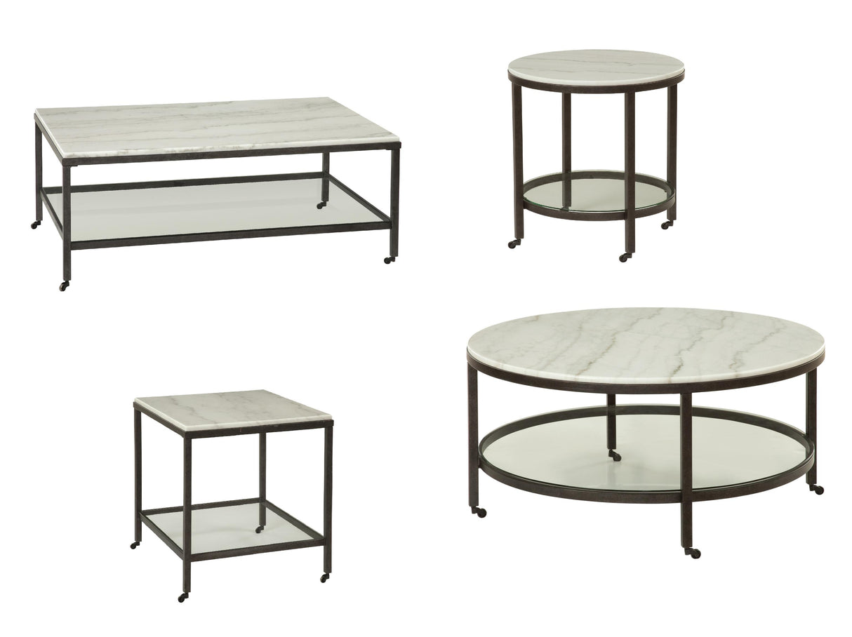 Bassett White Whitman Square End Table
