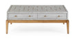 Bassett Gray Perrine Wood Rectangular Cocktail Table