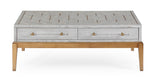 Bassett Gray Perrine Wood Rectangular Cocktail Table