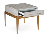 Bassett Gray Perrine Wood Rectangular End Table