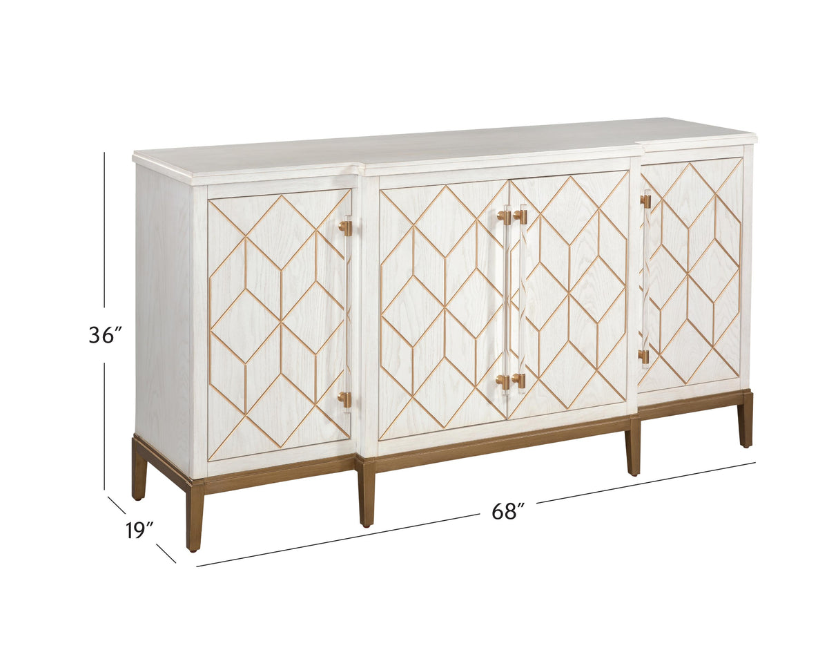 Bassett White Perrine White Server