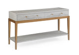 Bassett Gray Perrine Wood Console Table