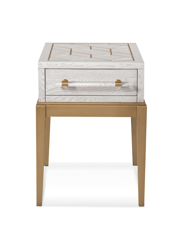 Bassett White Perrine White Accent Table