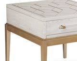 Bassett White Perrine White End Table