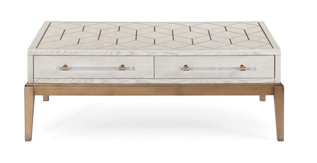 Bassett White Perrine White Cocktail Table