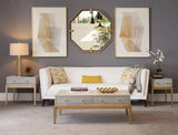 Bassett Gray Perrine Wood Chairside Table