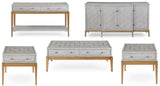 Bassett Gray Perrine Wood Chairside Table