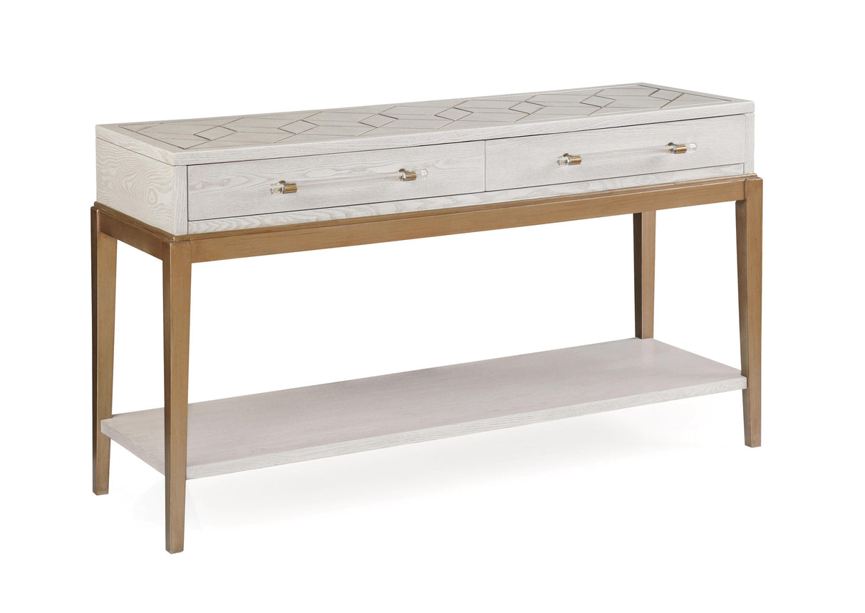 Bassett White Perrine White Console Table