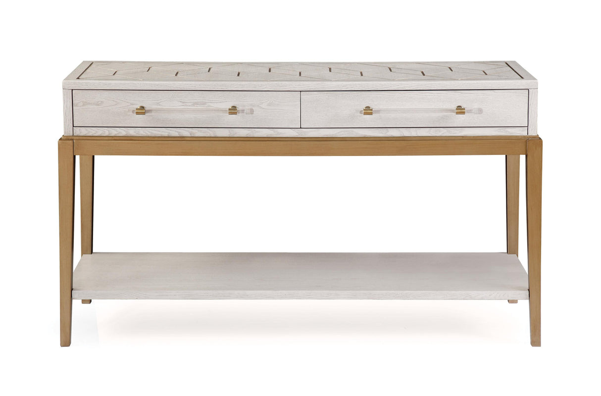 Bassett White Perrine White Console Table