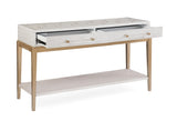 Bassett White Perrine White Console Table
