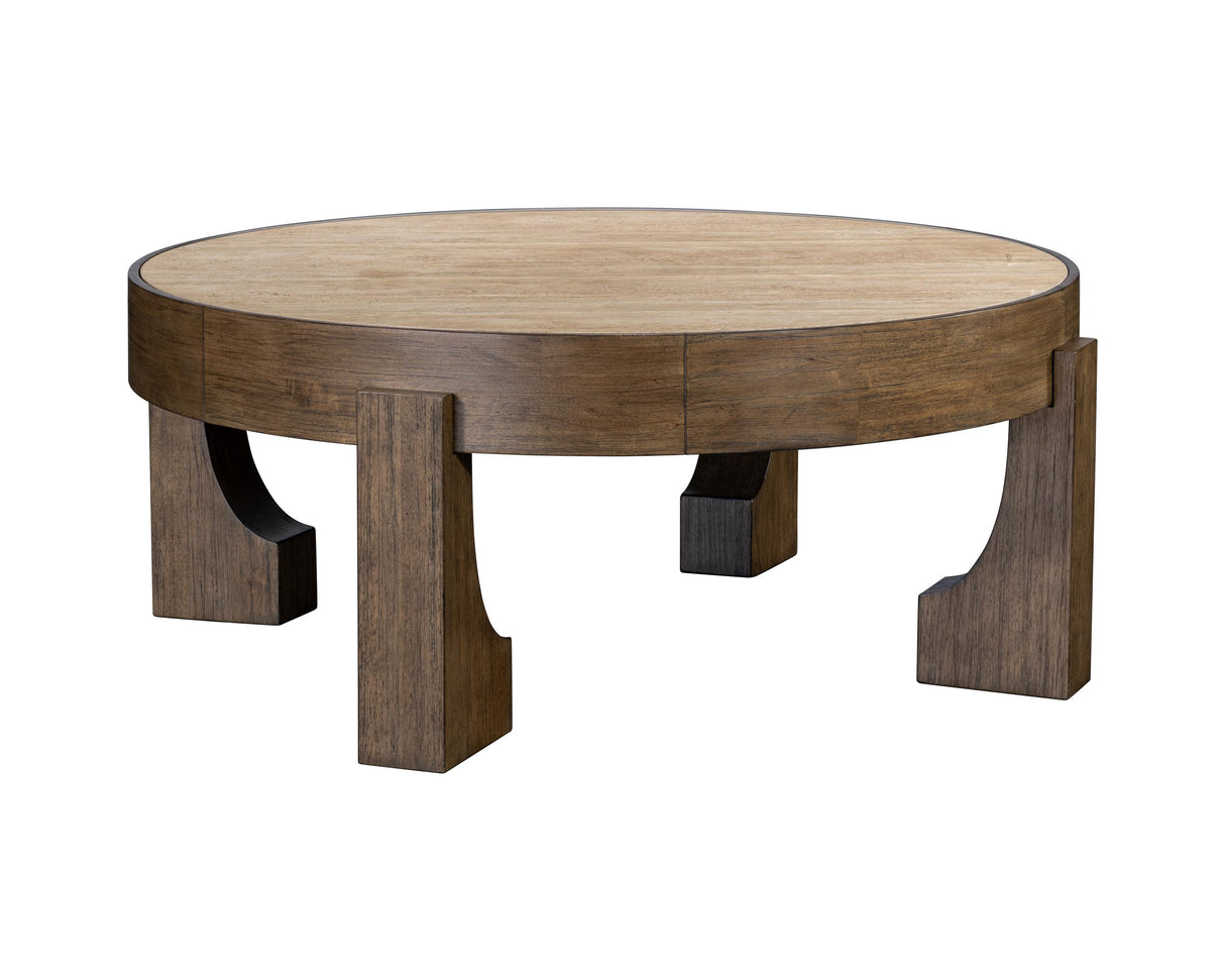 Bassett Espresso, Travertine Canyon Cocktail Table